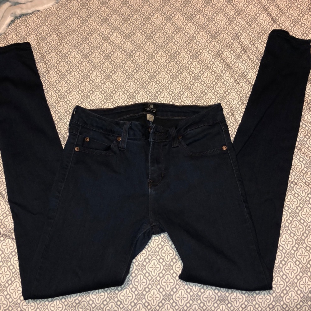 Just Black Dark Blue High Rise Skinny Jeans